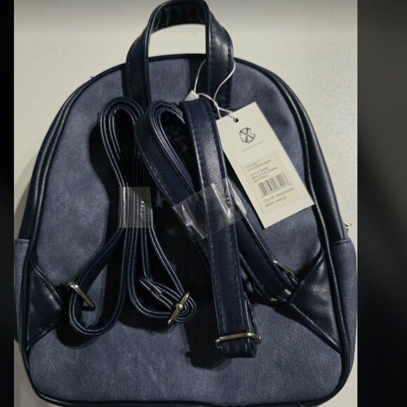 CXL by Christian Lacroix Marley PU Denim Backpack in Indigo Denim - Picture 2 of 2